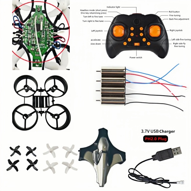 Rc Helicopter Electric - ชุดโดรน DIY ครบชุด 2.4G 6Axis Gyro