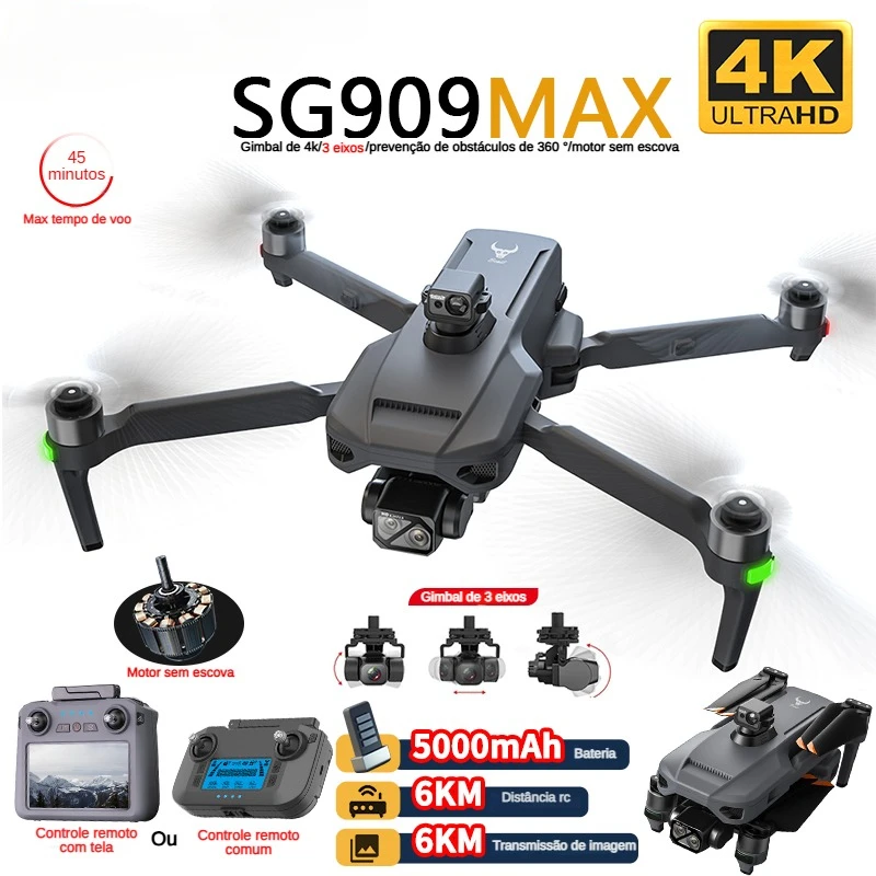 Rc Helicopter Case - ZLL SG909 SG909MAX Professional Drone 4Kกล้อง